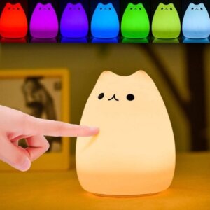 Lámpara veladora de gato